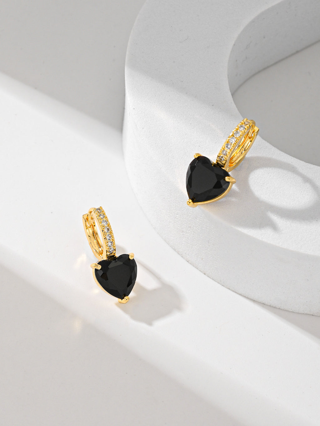 Fashion Multi-color Copper Earrings Studded With Zircon
