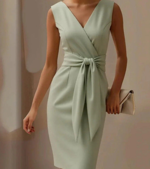 Sleeveless Bowknot Party Dress