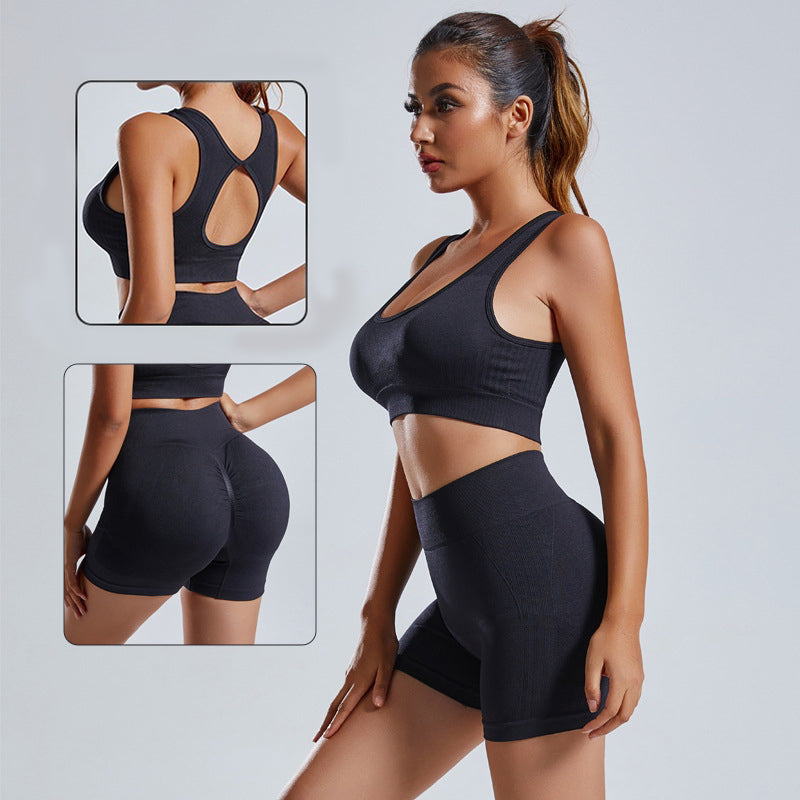Seamless Workout Vest & Shorts Set