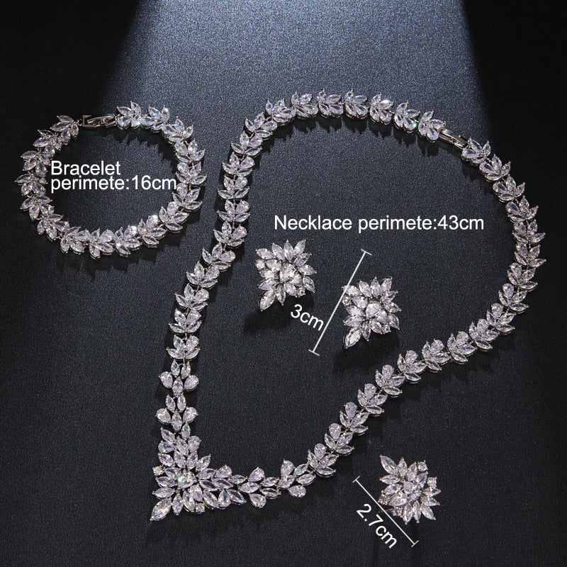 Is Handcrafted With Copper And Set With Zircon Stones.