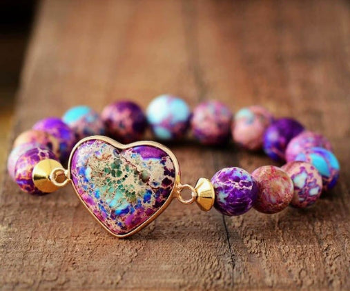 Cross-border Natural Stone Bracelet Water Drop Shape Sapphire Couple Woven Bracelet