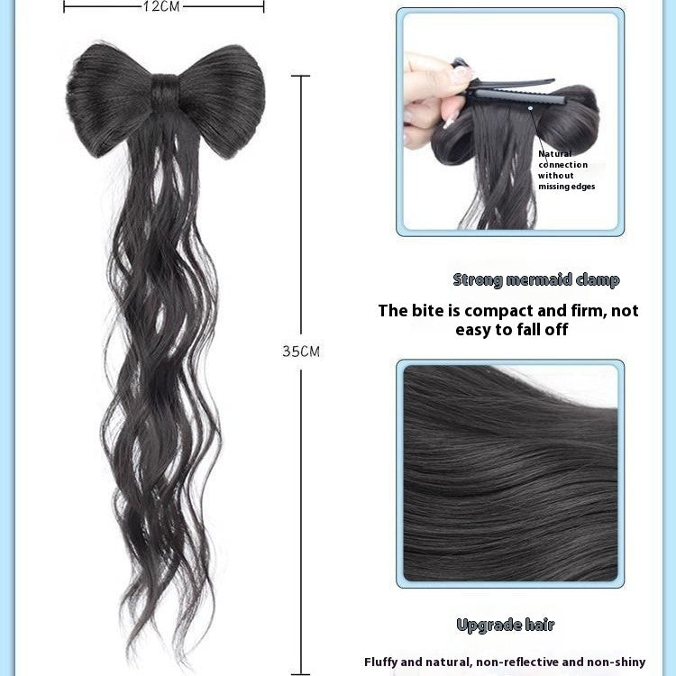 Lazy Bow Braid Hairpiece | Instant Bun & Ponytail Extension