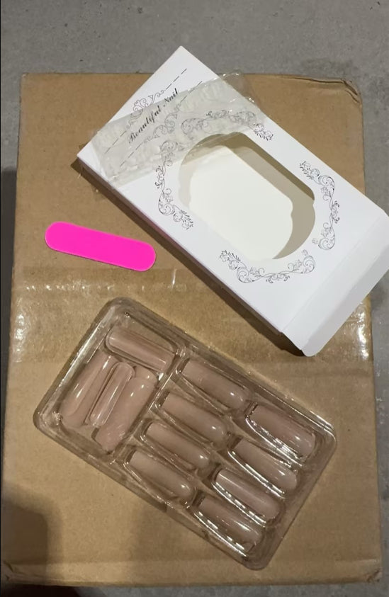 Solid Color Fake Nails