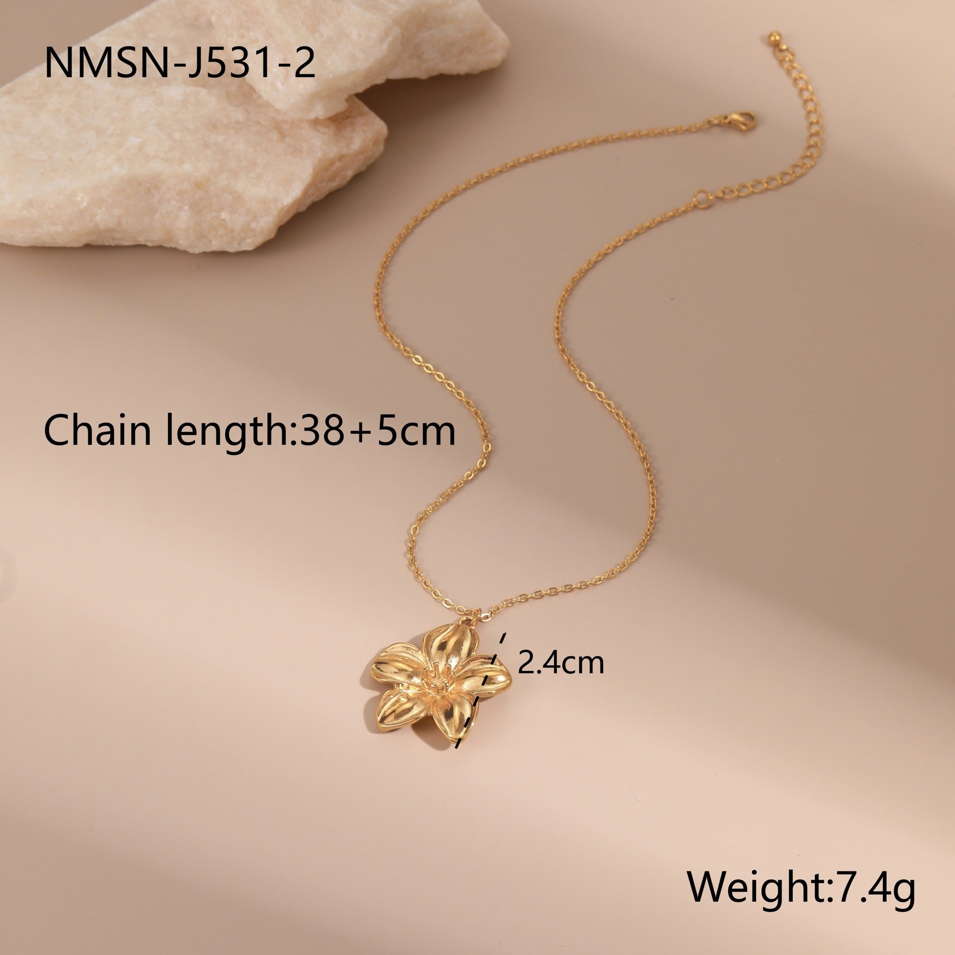 Necklace Titanium Steel Earrings Open Ring