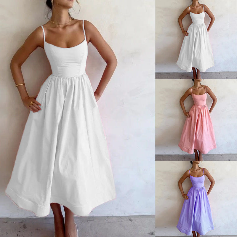 Sleek Spaghetti Strap Dress
