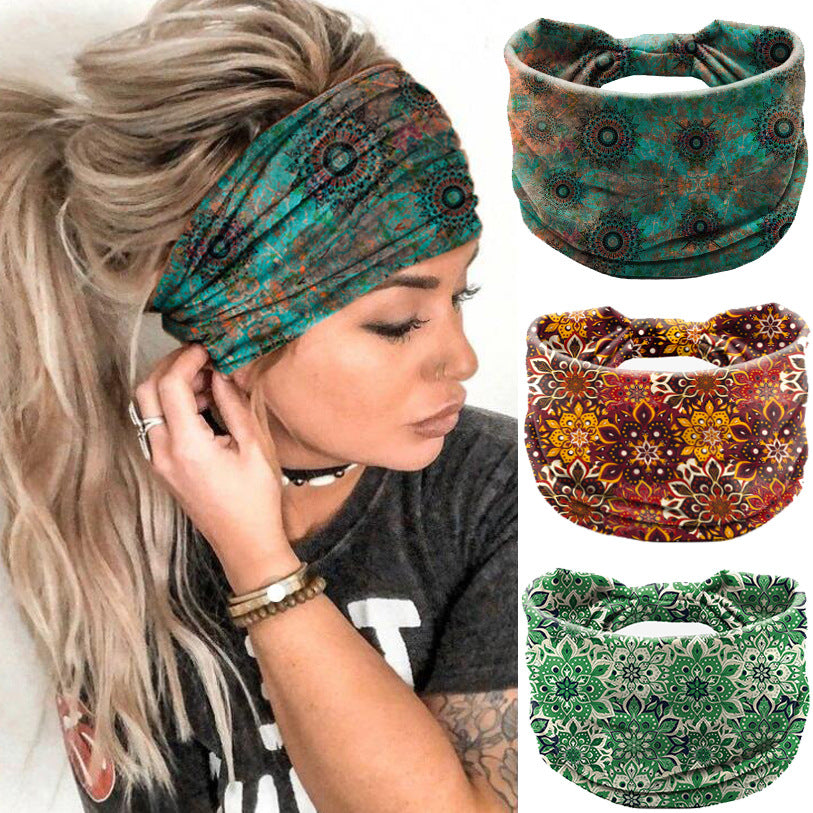 Datura Flower Elastic Hair Band