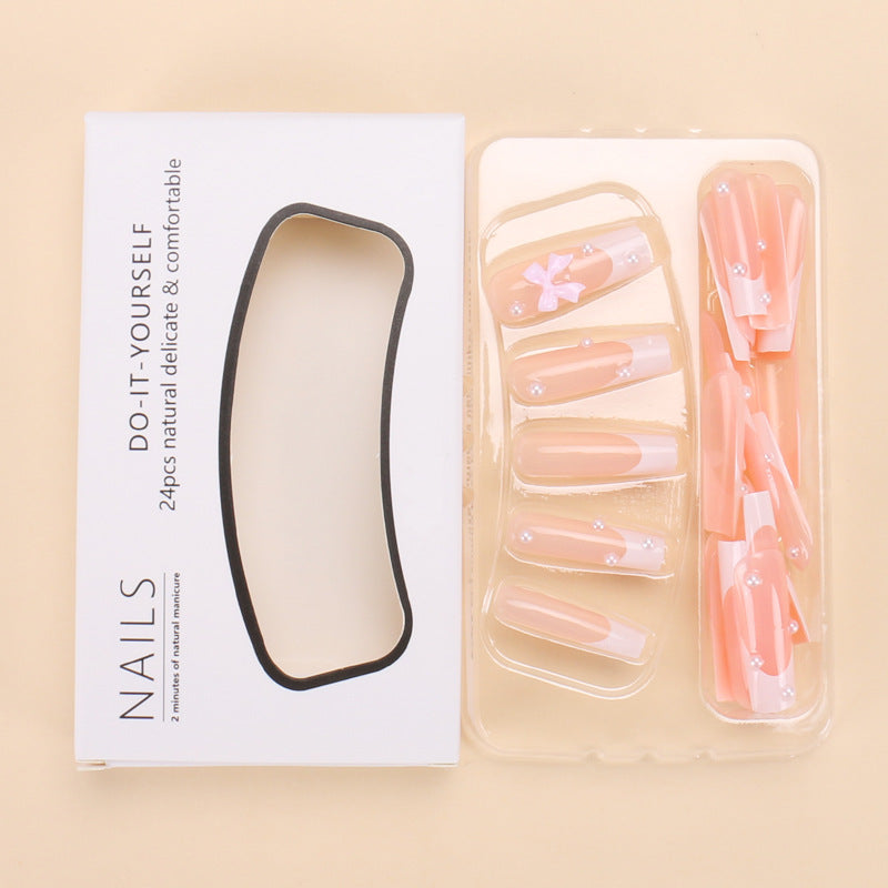 Pearl Bow Nail Sticker