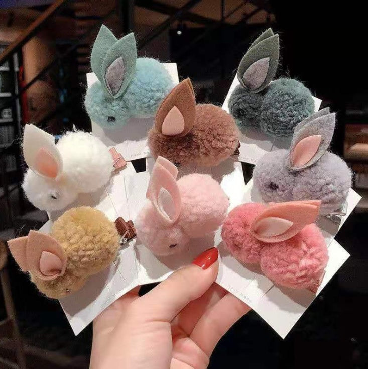 Cute three-dimensional bunny rubber band