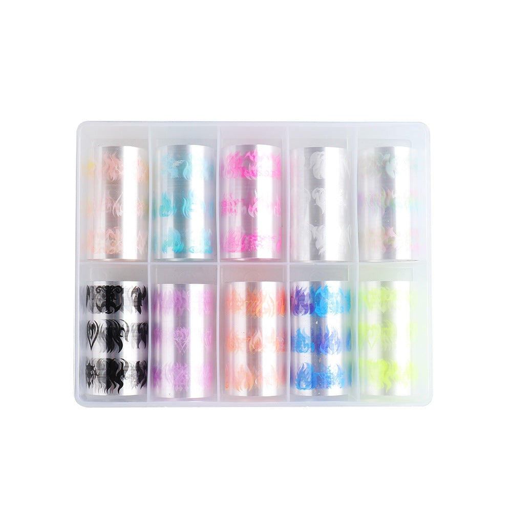 New Nail Art Flame Star Sticker Ins