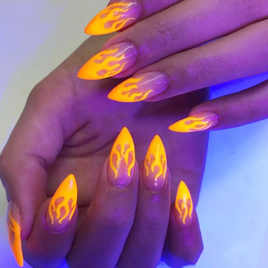 New Nail Art Flame Star Sticker Ins