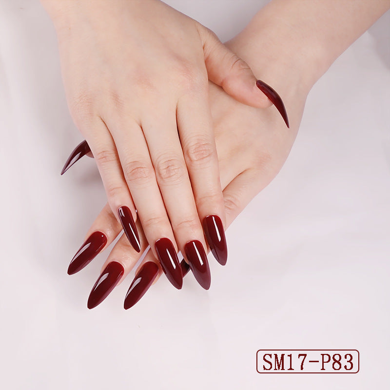 Long Almond False Nails