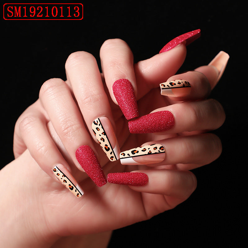 Red Leopard Ballet Nails