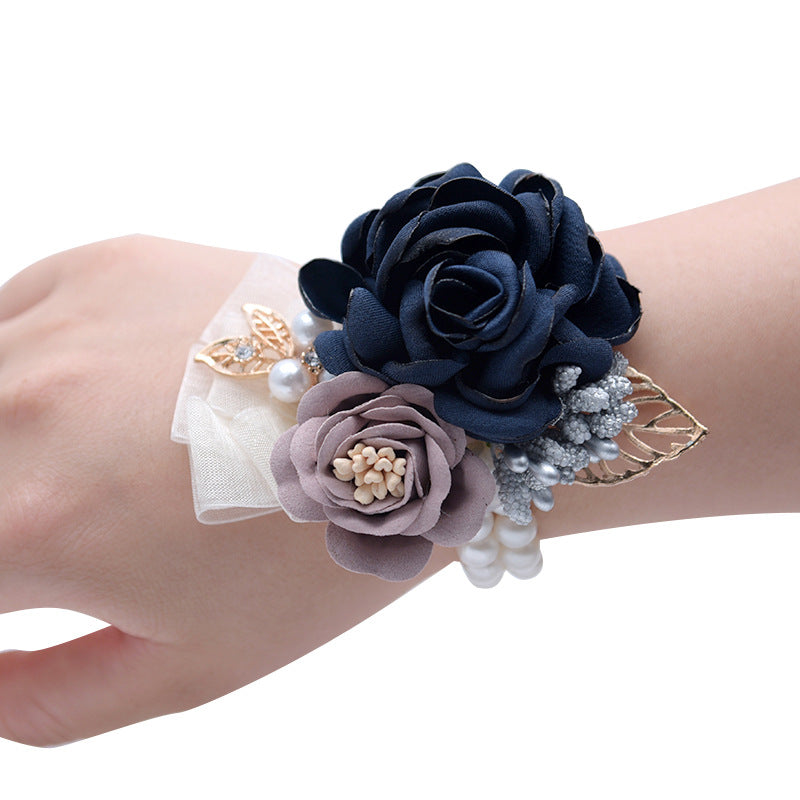 Bridal Floral Accessory Set | Wrist Corsage & Hairpin