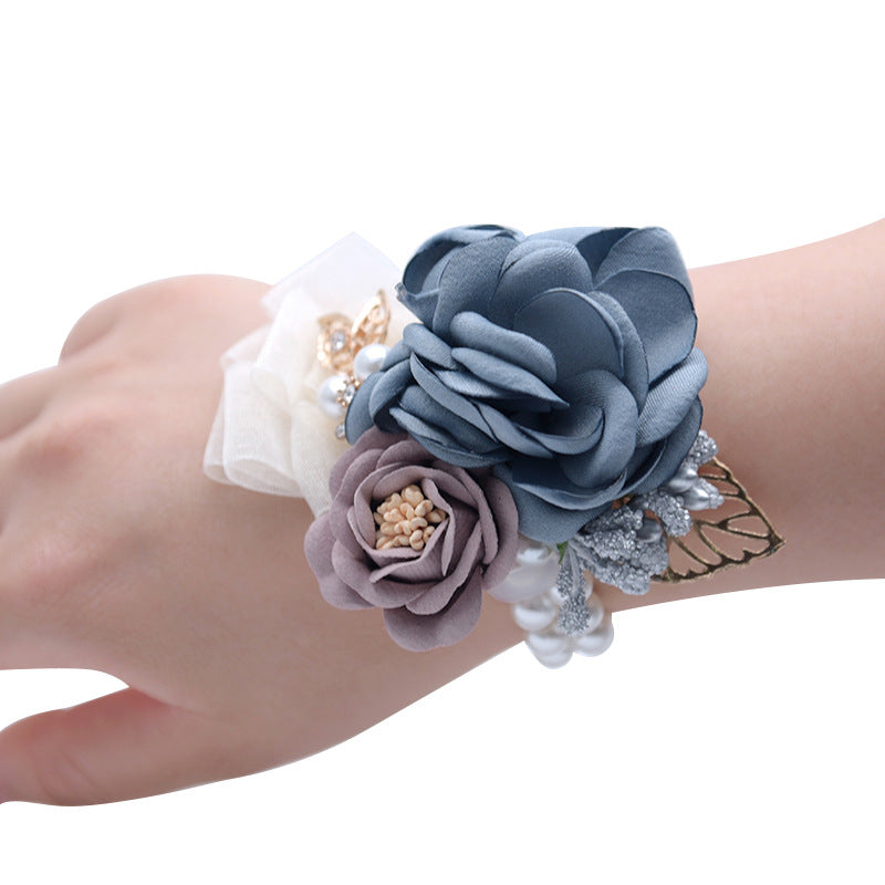 Bridal Floral Accessory Set | Wrist Corsage & Hairpin