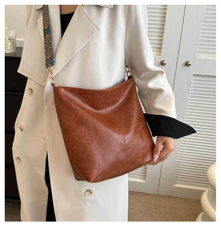 Ethnic Style Large Bucket Bag