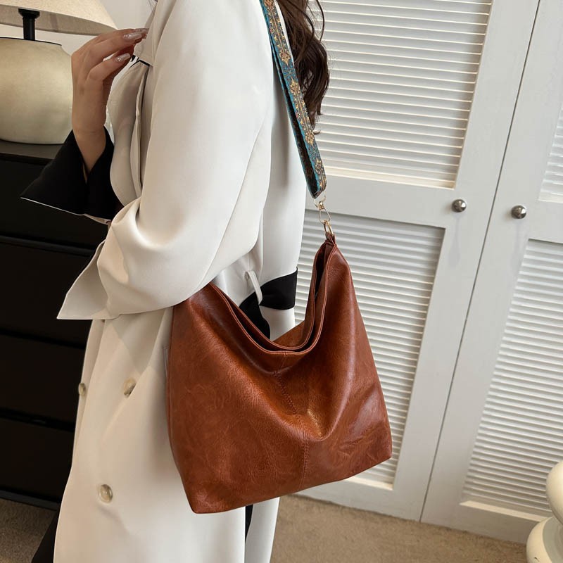 Ethnic Style Large Bucket Bag