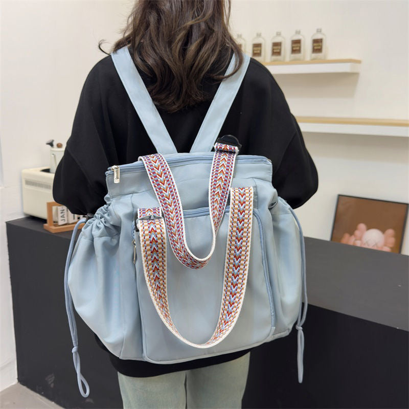 Women’s large waterproof multifunctional backpack, stylish travel bag.