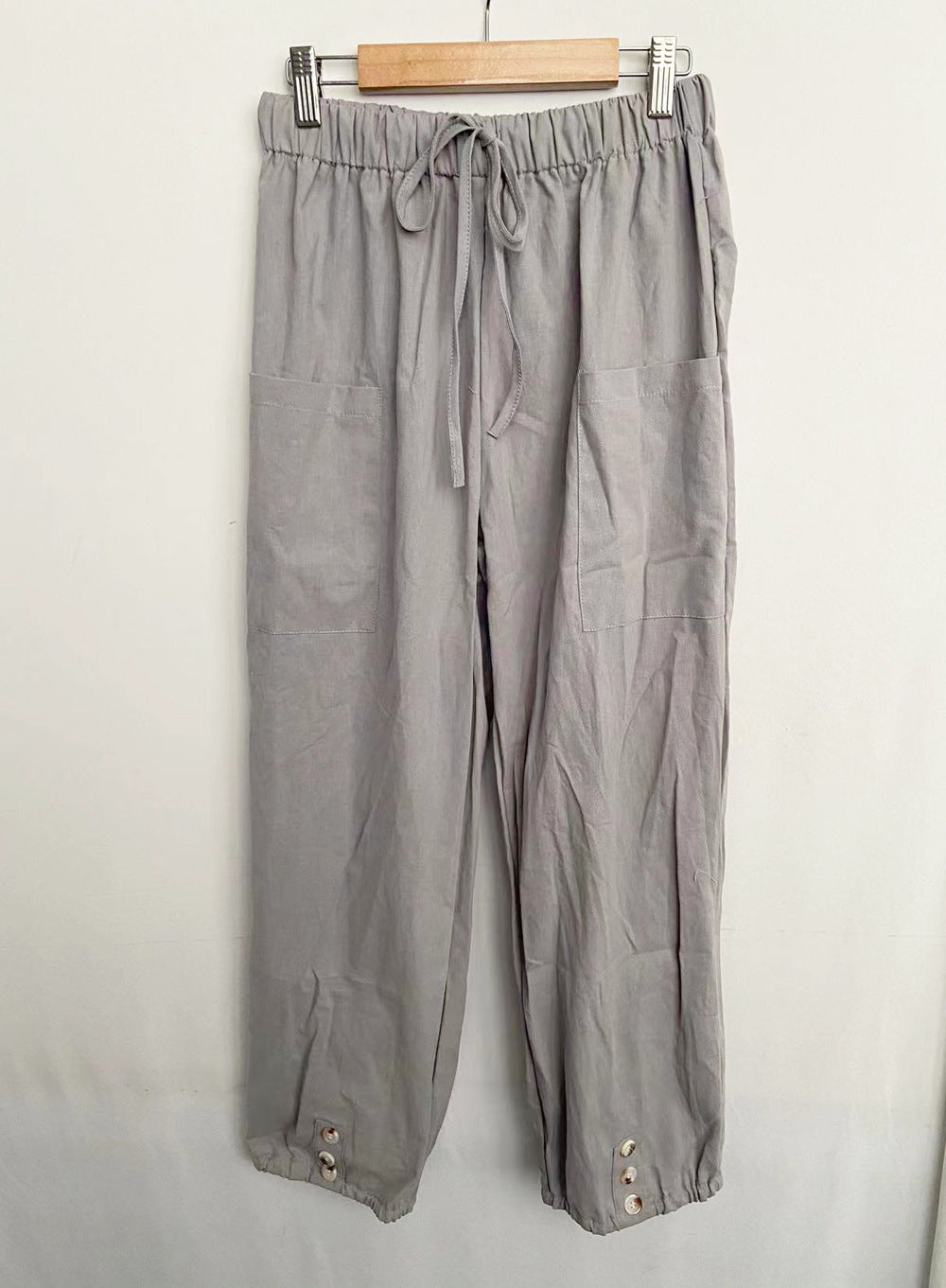 Women's Casual Nine-point Pants Wide Leg