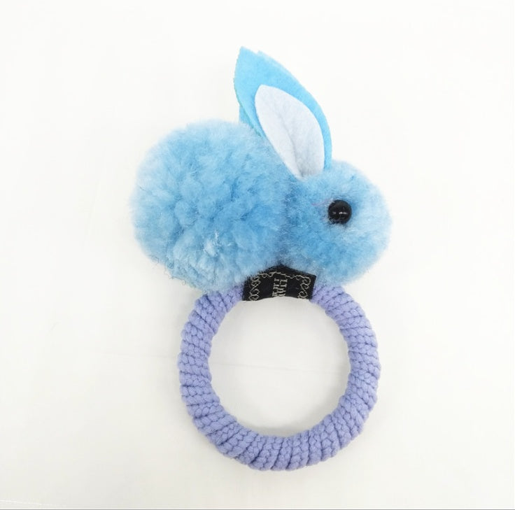 Cute three-dimensional bunny rubber band