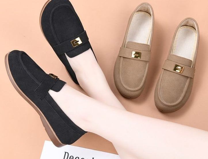 Springautumn Slip On Soft Soled Non Slip Flats