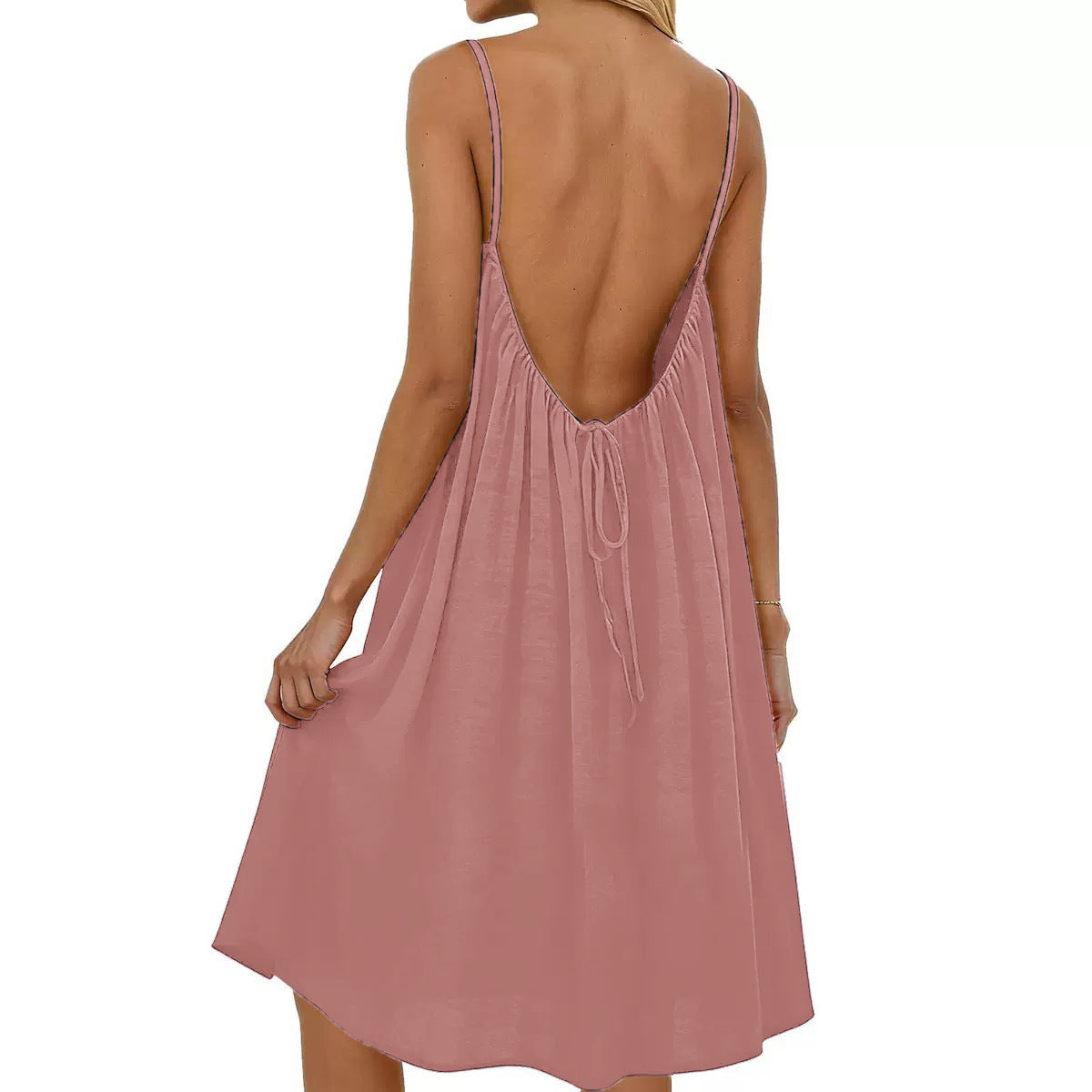 Backless Spaghetti Strap Bodycon