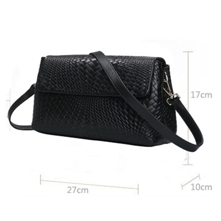 Woven Leather Shoulder Messenger.