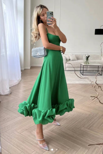 Large Flower Suspender Skirt