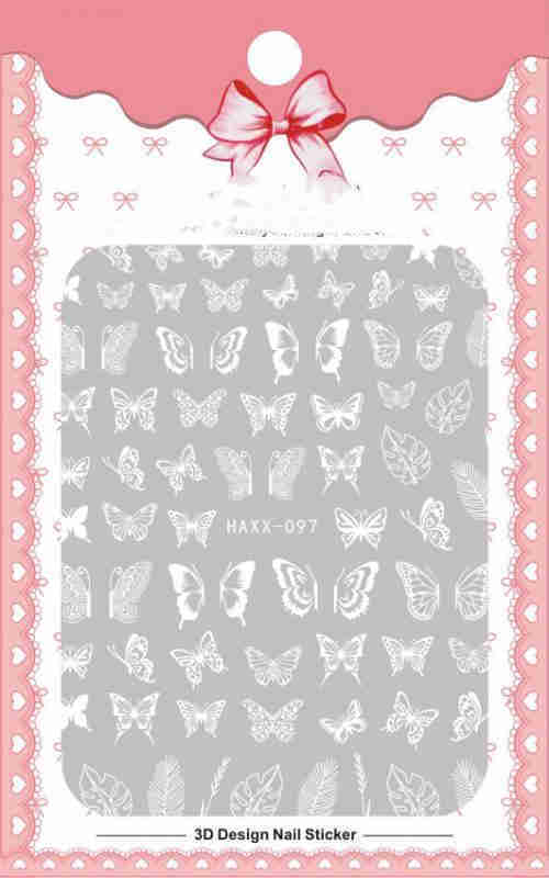 Black Butterfly Nail Stickers