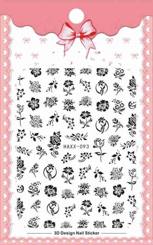 Black Butterfly Nail Stickers