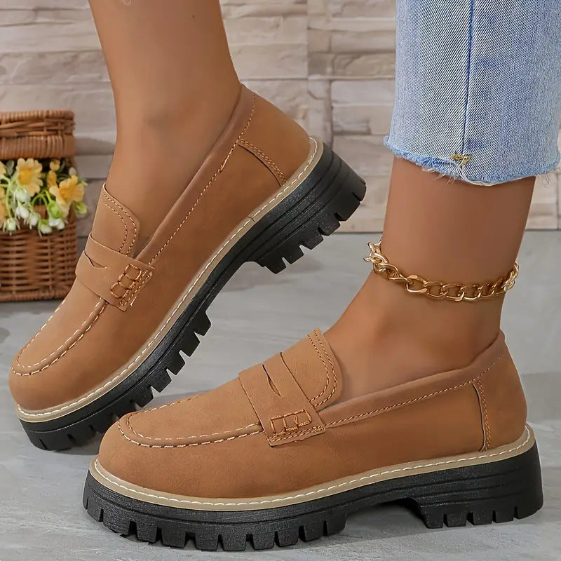 Fashion Flat Shoes Casual Matte British Style Women's Shoes