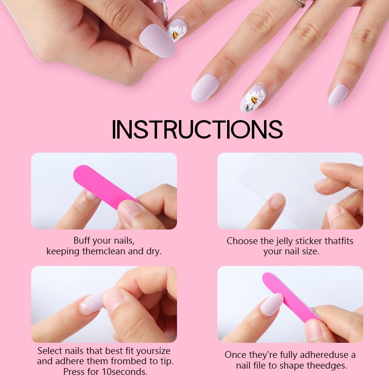 24pcs Terrifying Angel Nails