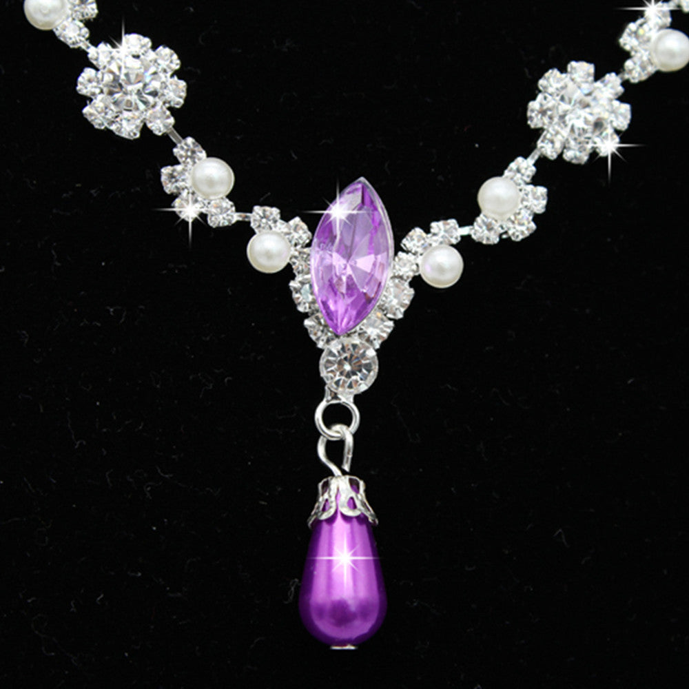 Dropspearl Necklace, Earrings Bridal Necklace
