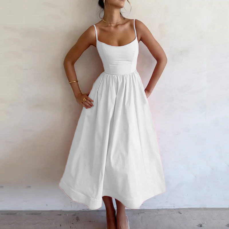 Sleek Spaghetti Strap Dress