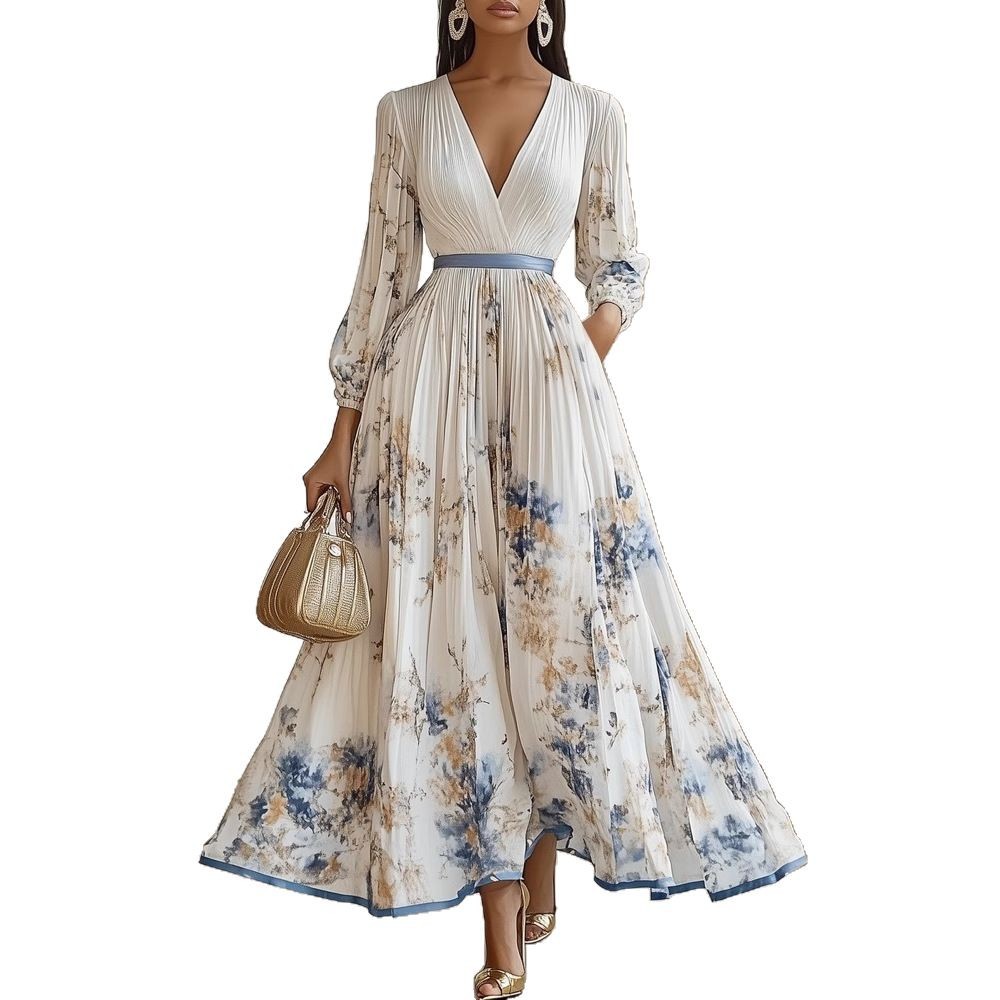 Print Holiday Dress