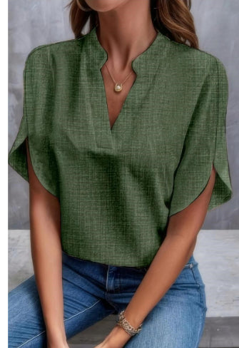 V-Neck Chiffon Summer Shirt