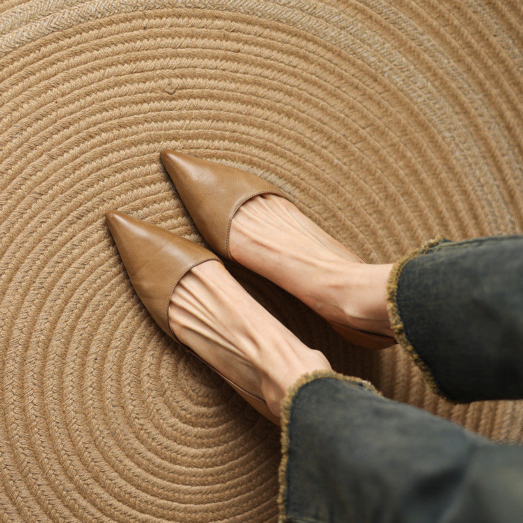 Women's Retro French-Style Pointed-Toe High Heels