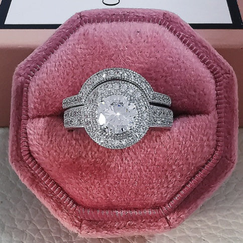 S925 Sterling Silver Women's Combination Ring High Quality