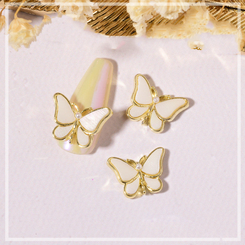 Crystal Butterfly Nail Charm