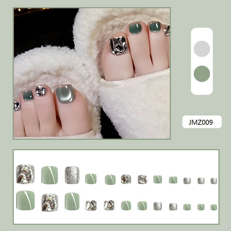 Diamond Ice Cat Eye Nails
