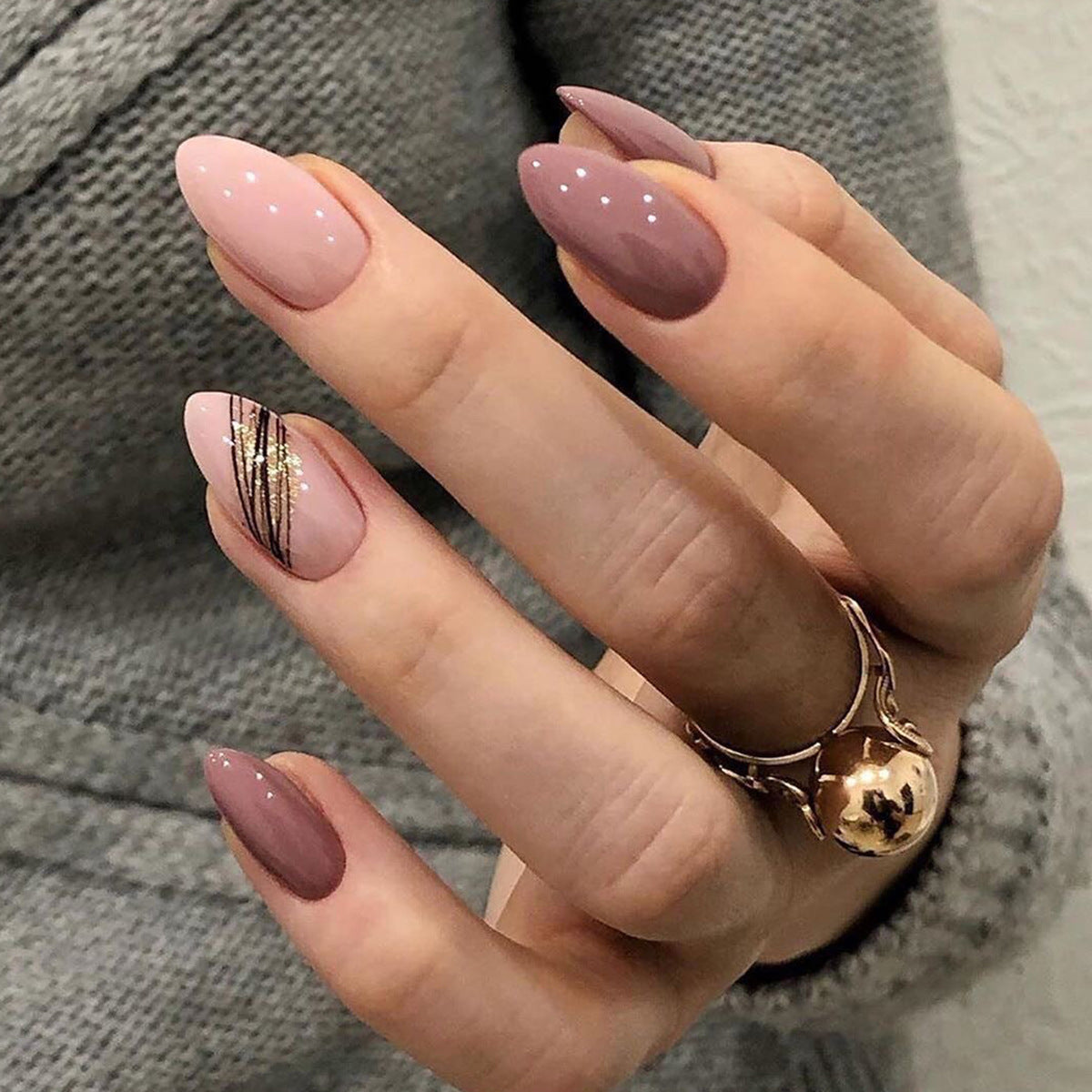 Gradient French Nails