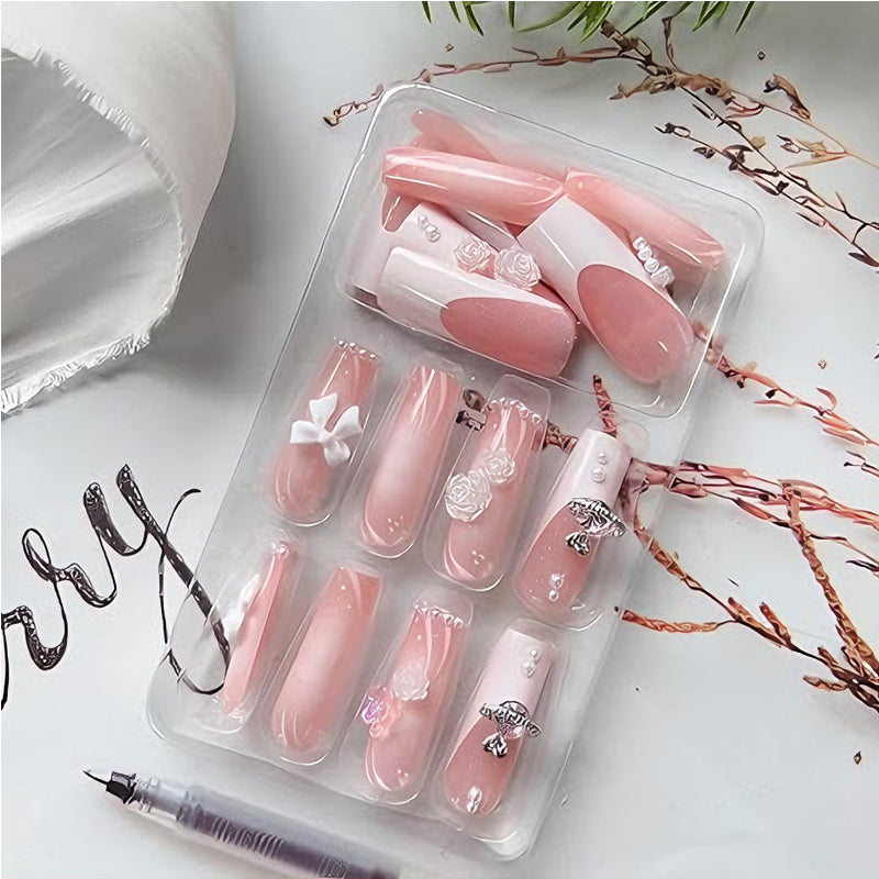 24pcs Planet Pearl Nails