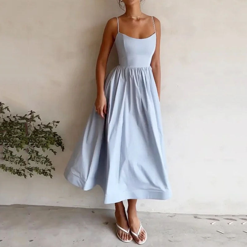 Sleek Spaghetti Strap Dress