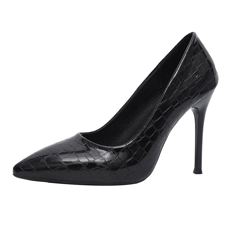 Spring New Arrival Black Plus-Size Stiletto Heels