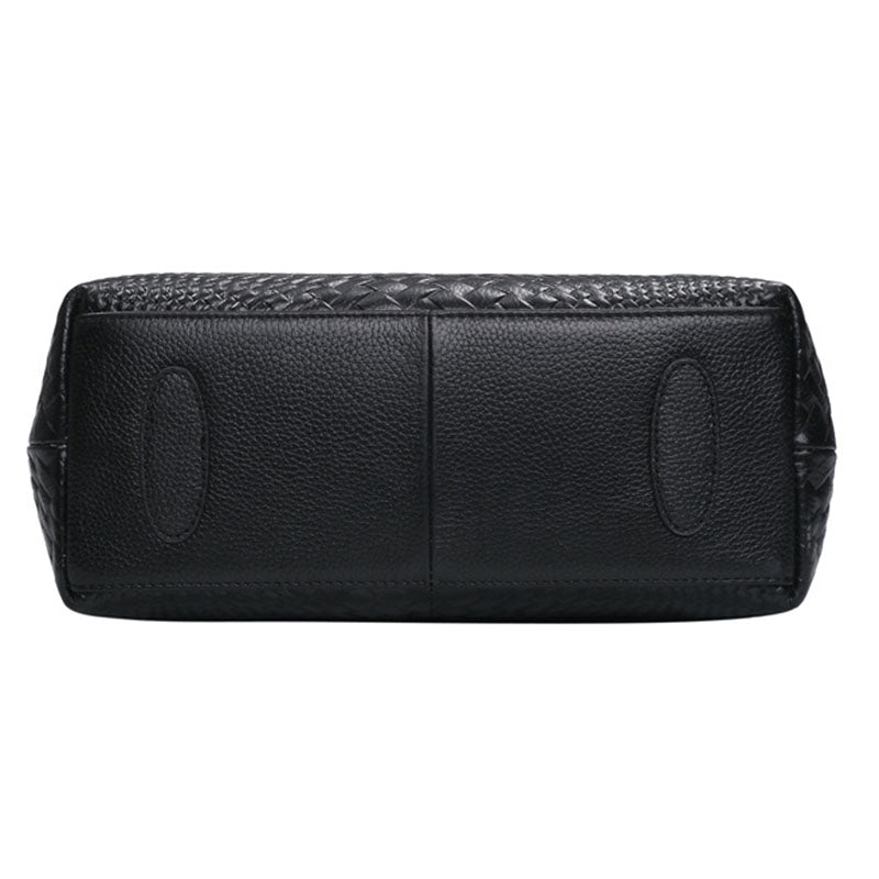 Woven Leather Shoulder Messenger.