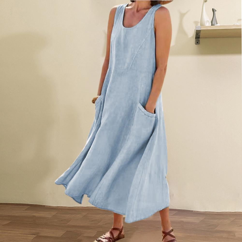 Loose Summer Maxi with Pockets