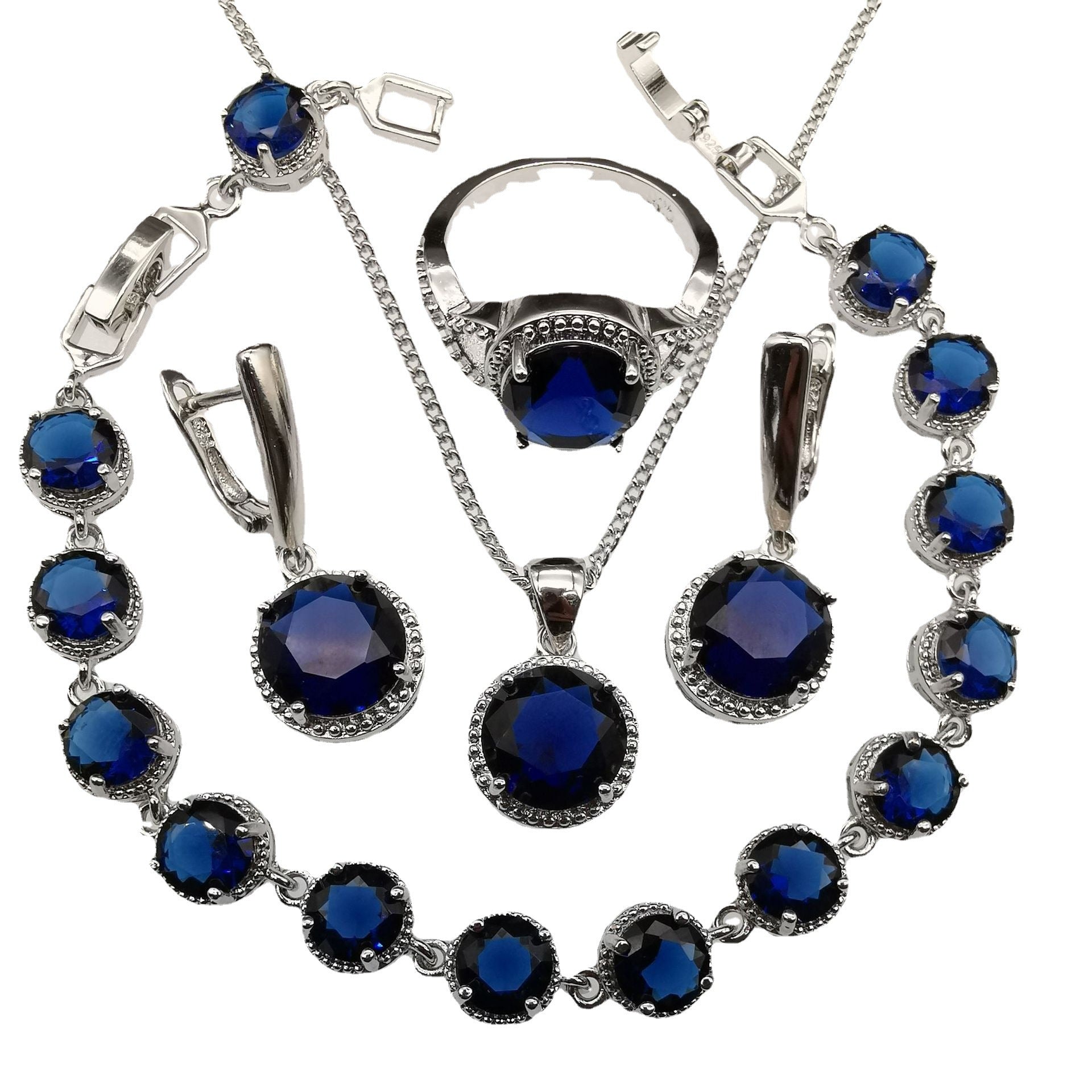 Style Jewelry Round Diamond 4 PCs Set
