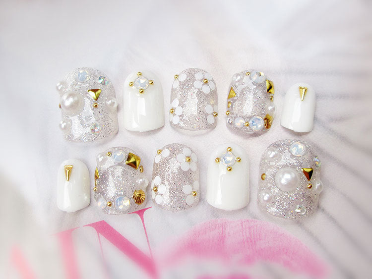Bridal Nail Art Nails