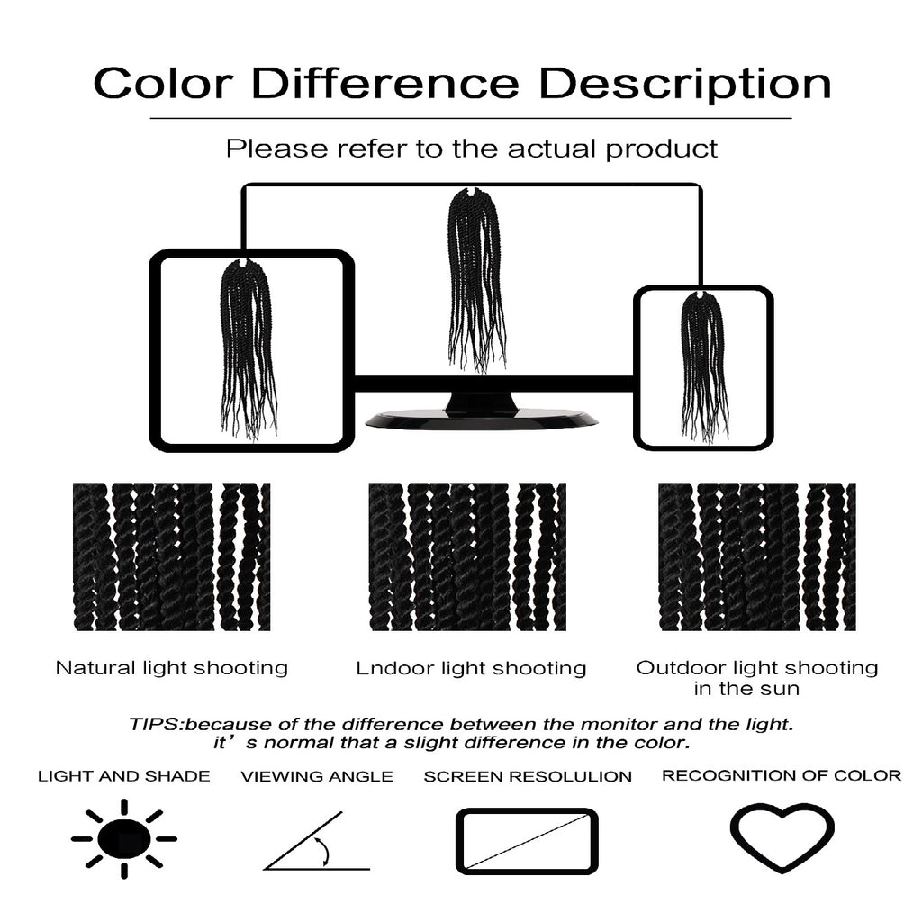 4X EZ Senegalese Crochet Braids | 16" Long Synthetic Hair