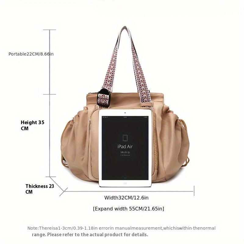 Women’s large waterproof multifunctional backpack, stylish travel bag.