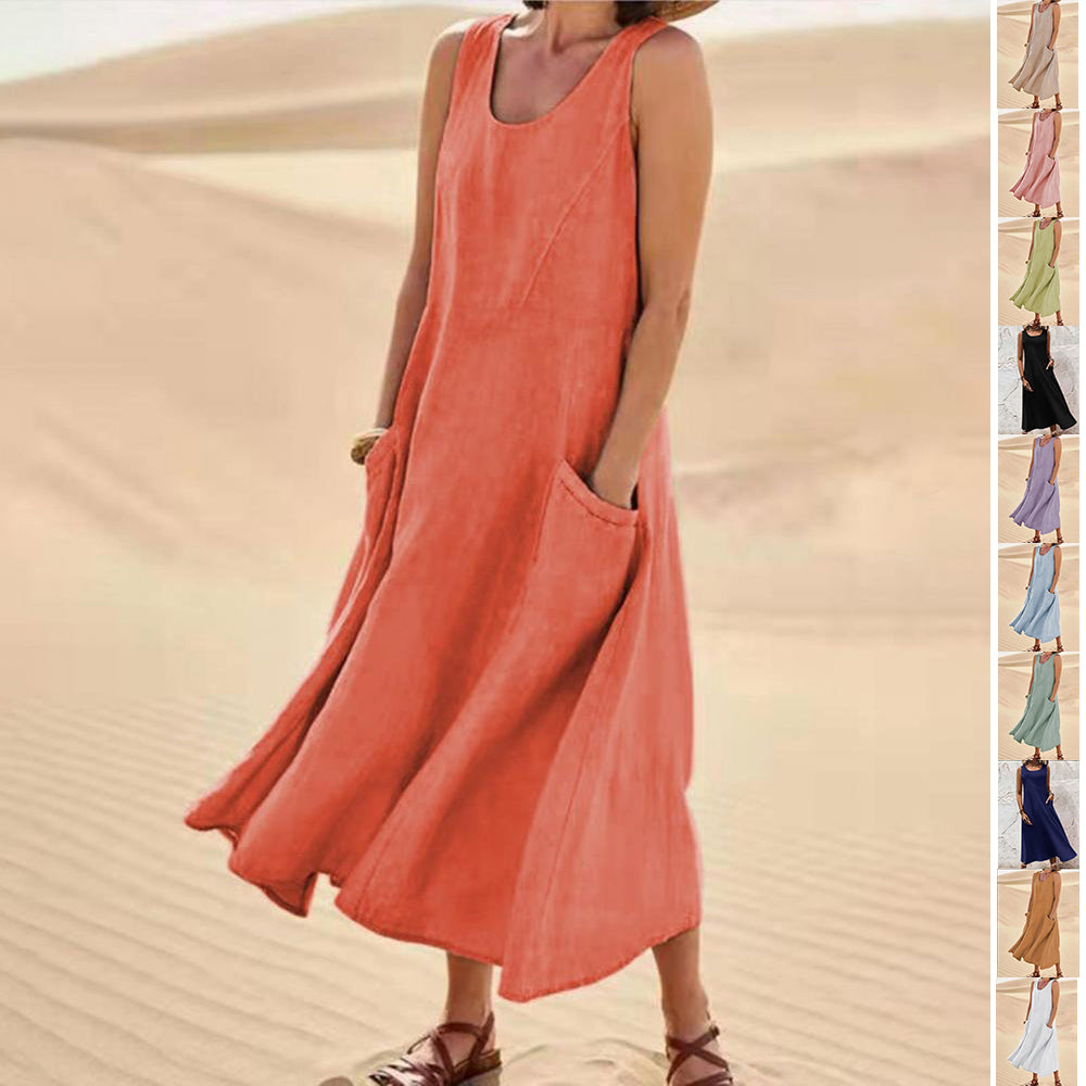 Loose Summer Maxi with Pockets